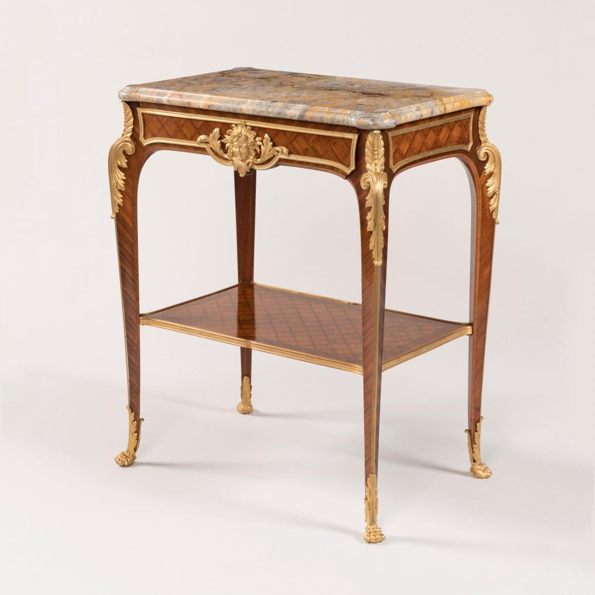 Louis XVI Style Parquetry Occasional Table