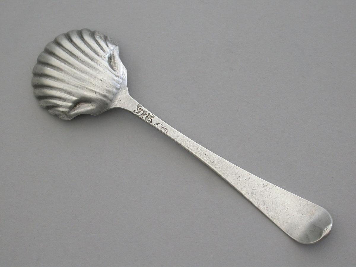 George III Provincial Silver Salt Spoon