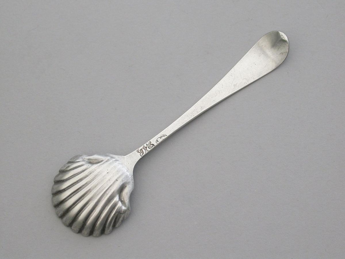 George III Provincial Silver Salt Spoon