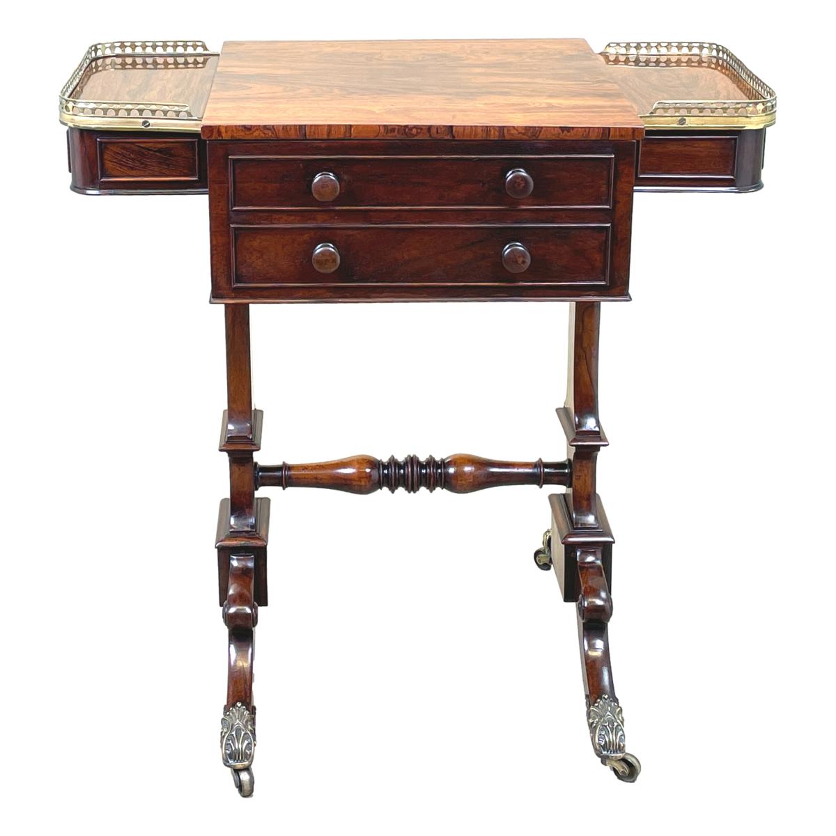 English Regency Rosewood Games Table