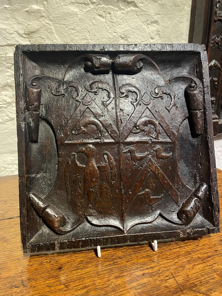 The Kendal / Moore Armorial Panels. Devon. Circa 1600-1620