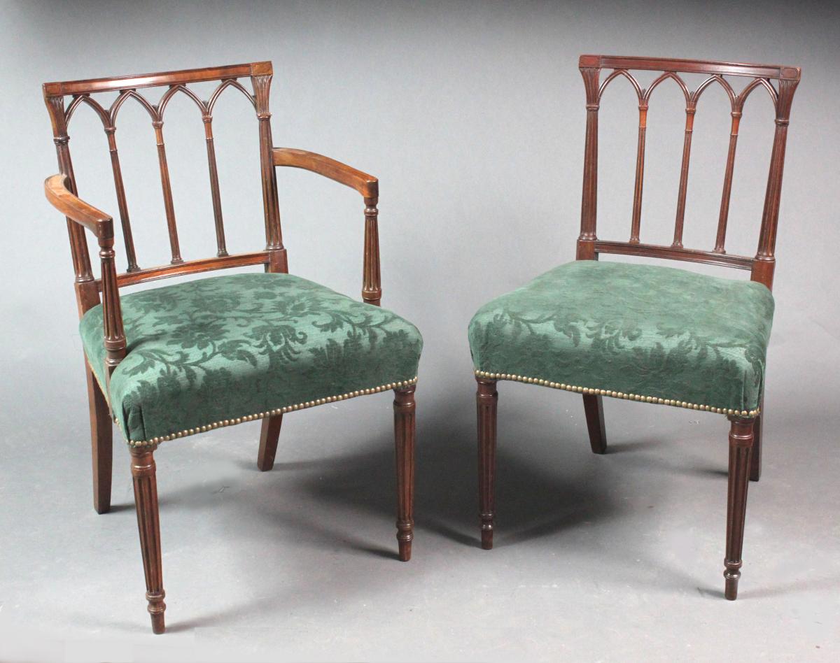 Pair of chairs at an angle