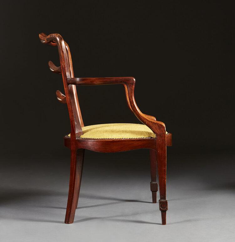 A Chippendale Ladder Back Armchair