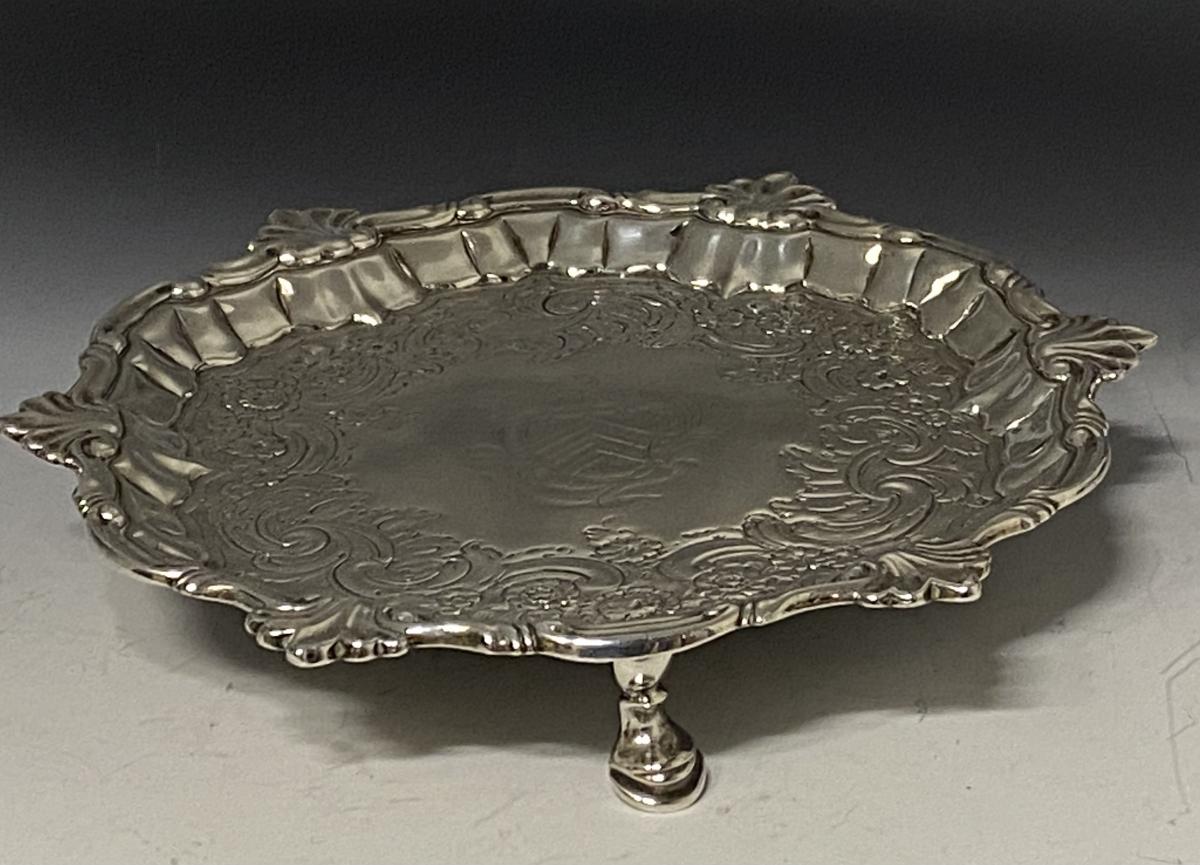 William Peaston Georgian Silver salver 1747