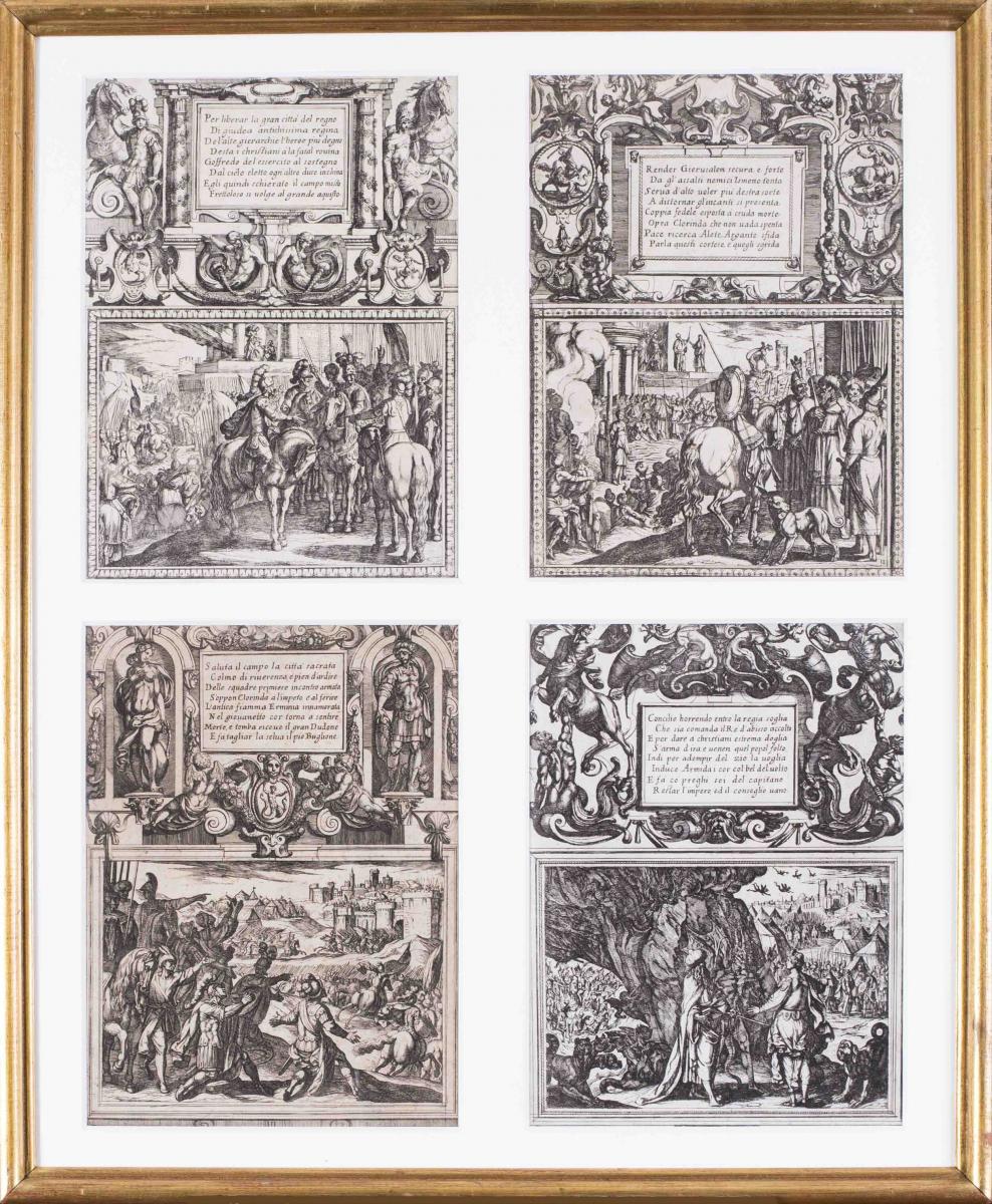 Antonio Tempesta (Italian, 1555-1630), Illustrations for Canto I from Tasso's Jerusalem Delivered III
