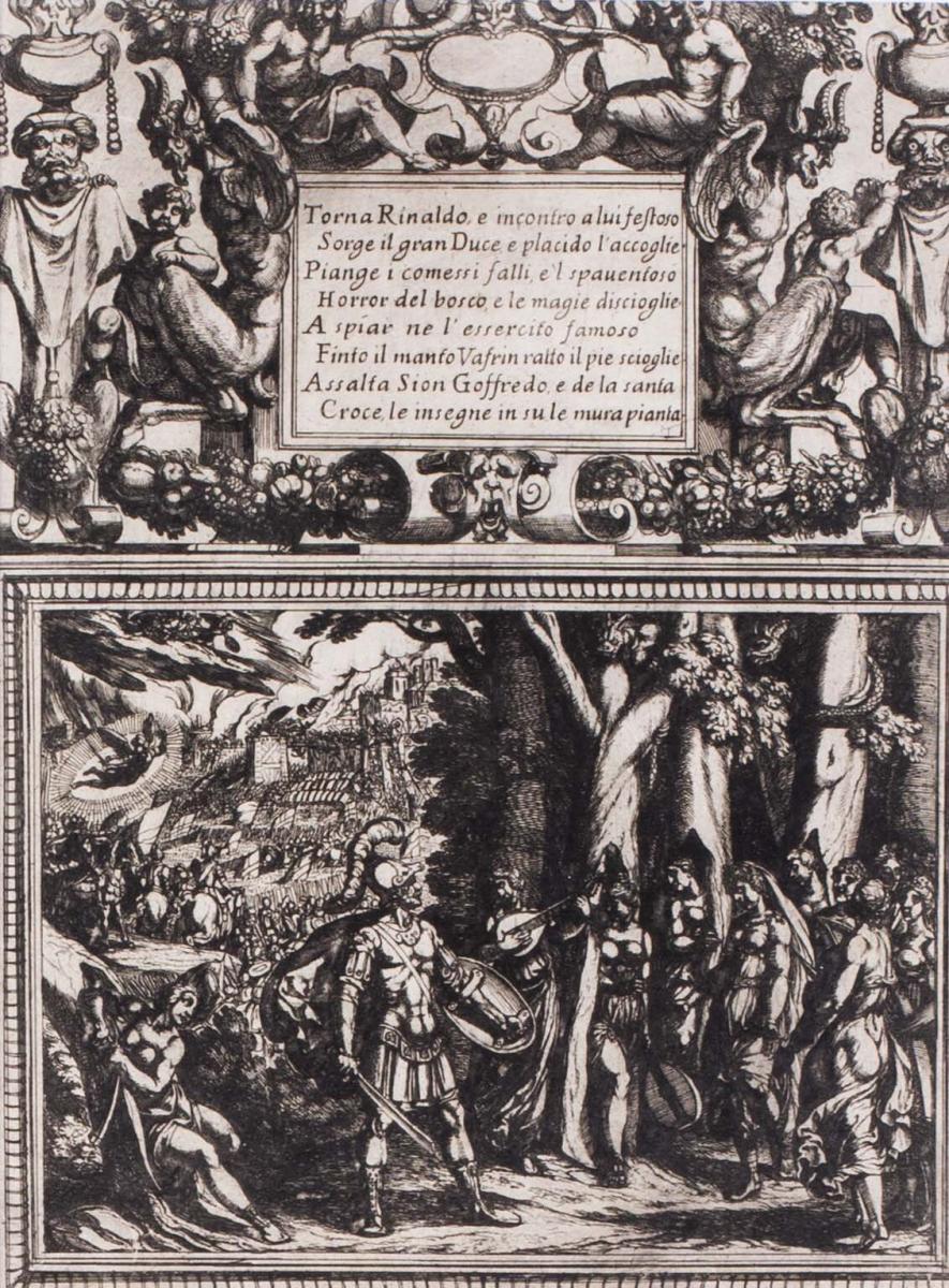 Antonio Tempesta (Italian, 1555-1630), Illustrations for Canto I from Tasso's Jerusalem Delivered III