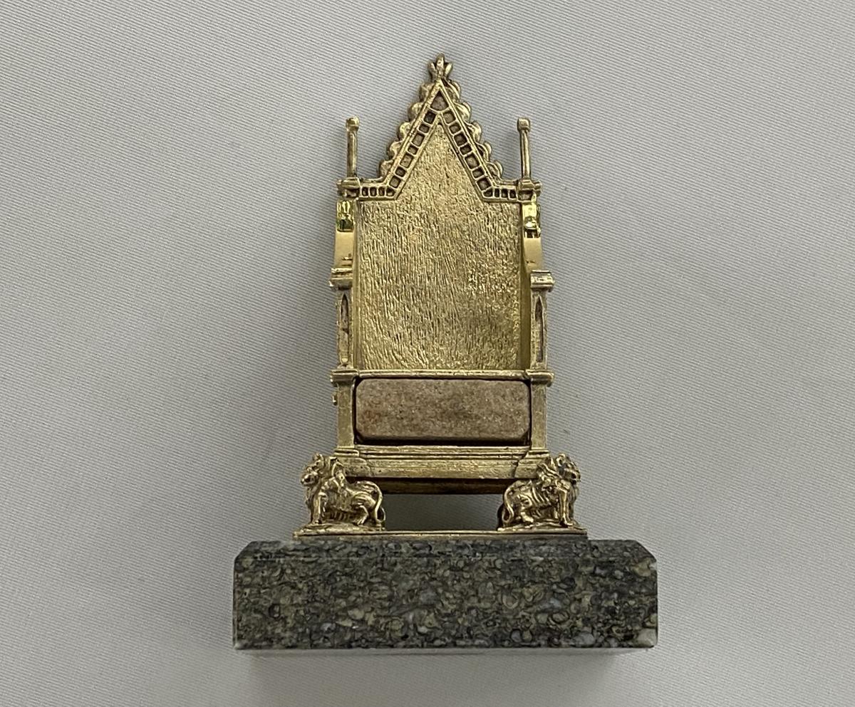 Silver Gilt coronation chair Toye Kenning and Spencer 1978
