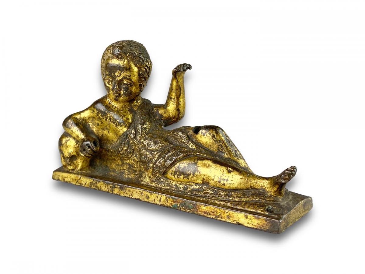 Gilt bronze sculpture of the Christ child. Augsburg, late 16th century