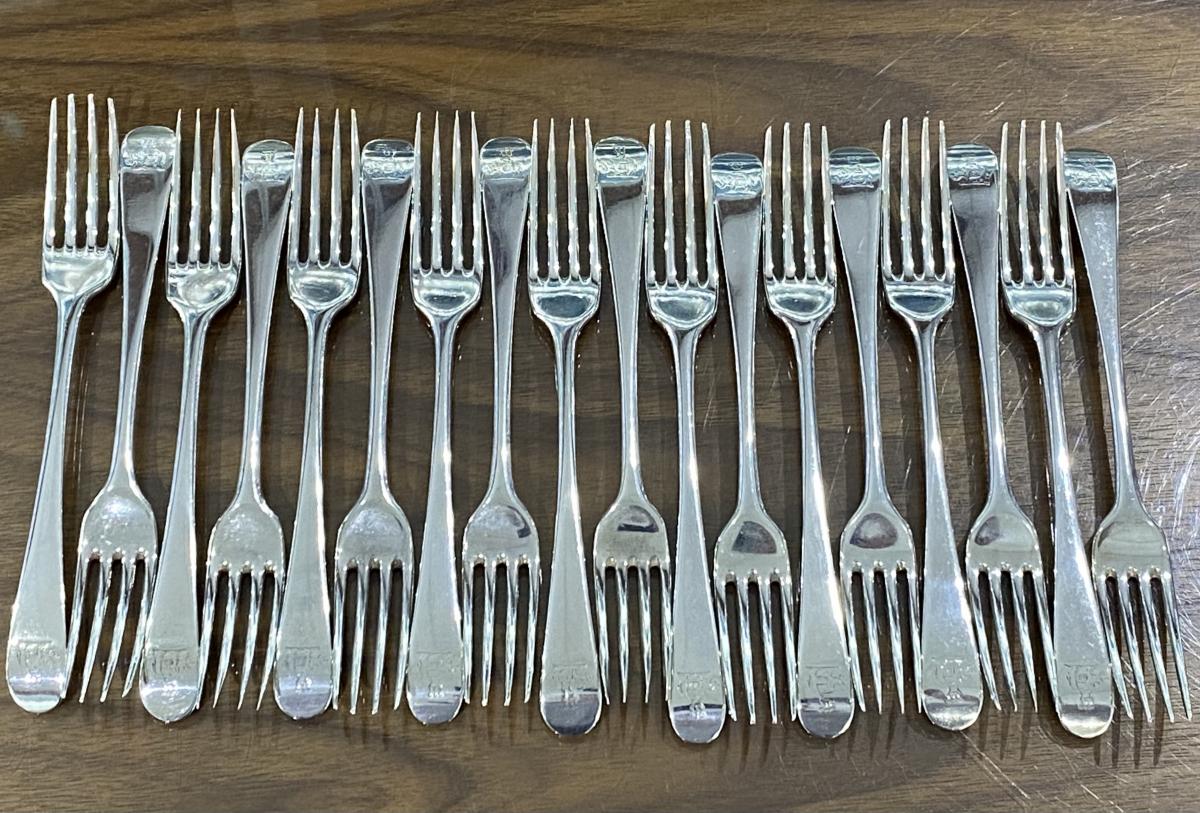 Hester Bateman silver Forks cutlery flatware 1783