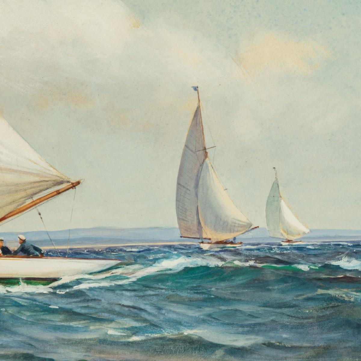 Montague Dawson: Racing Six-Metre yachts