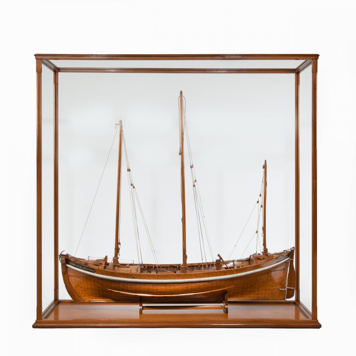 A Lugger lifeboat model by Twyman for the International Exhibition, London 1862