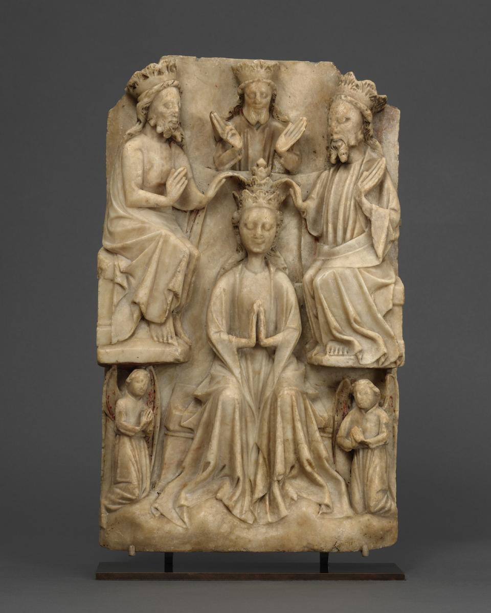 Relief with the Coronation of the Virgin