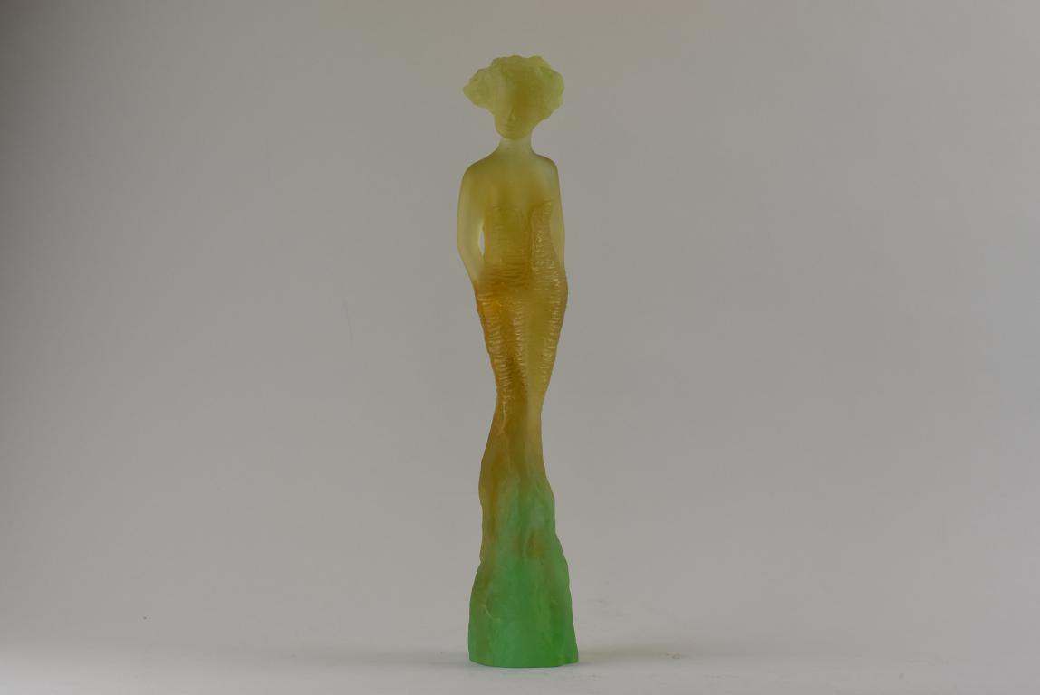 Daum – A pate de crystal figure of a standing woman- Eleonore