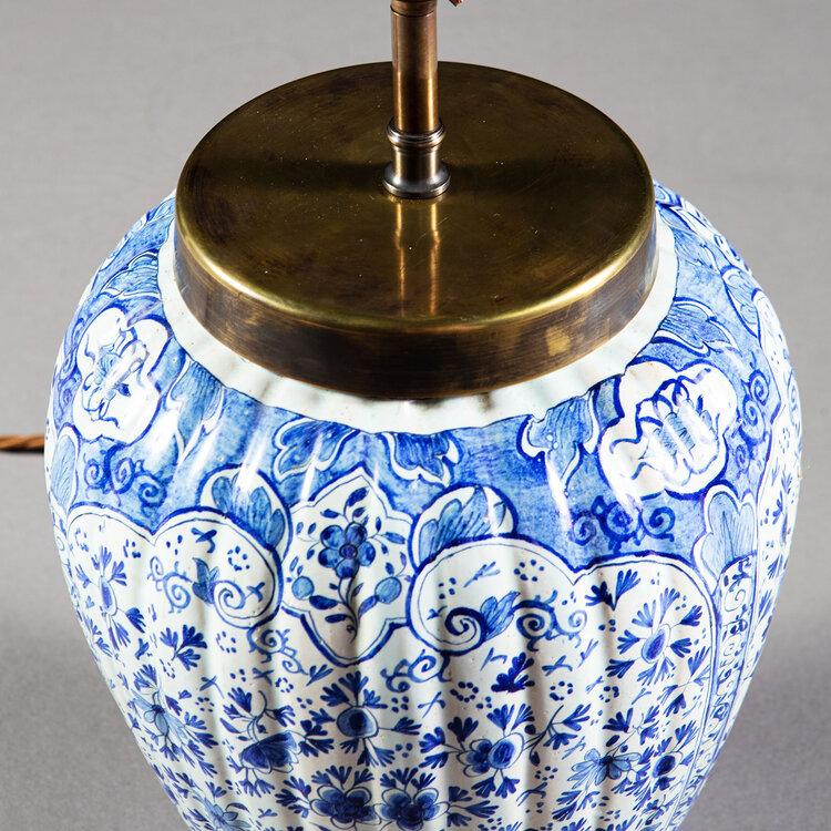 A Fine Pair of Delft Vases as Lamps