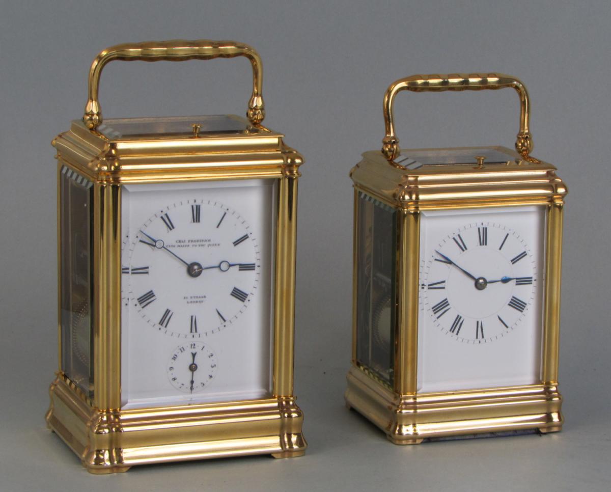 Henri Jacot Gorge Carriage Clock comparison with full size gorge
