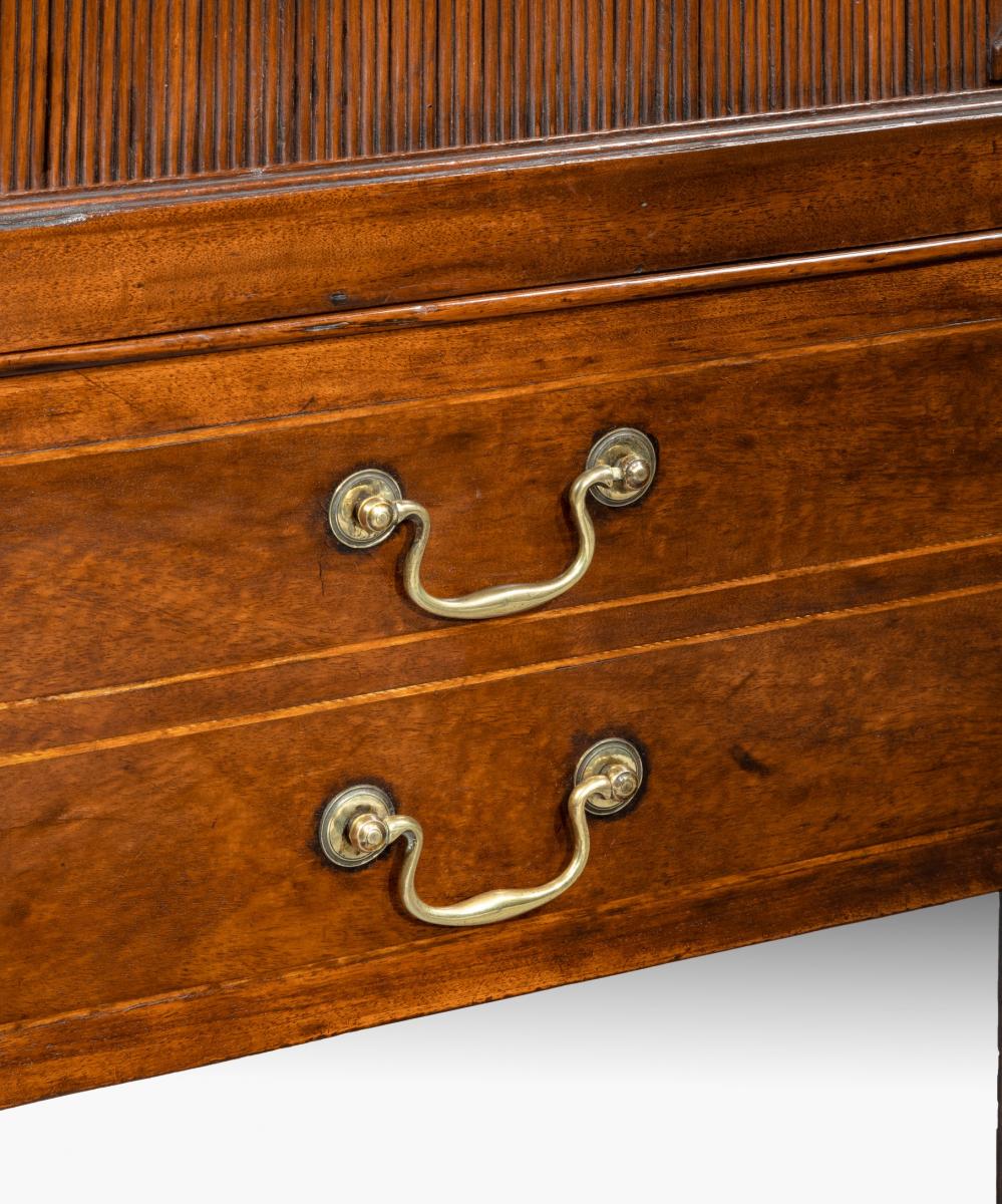 Pair of Georgian tray top commodes