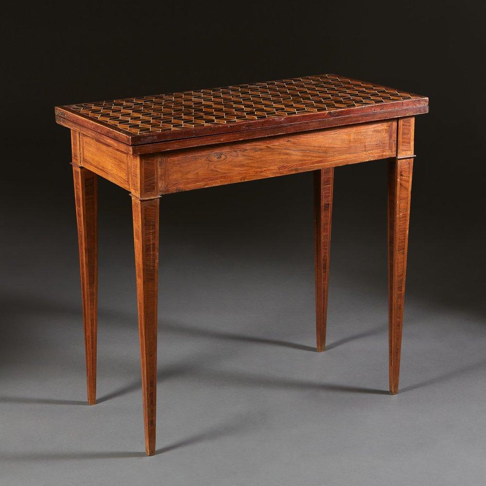 A Fine Genovese Card Table
