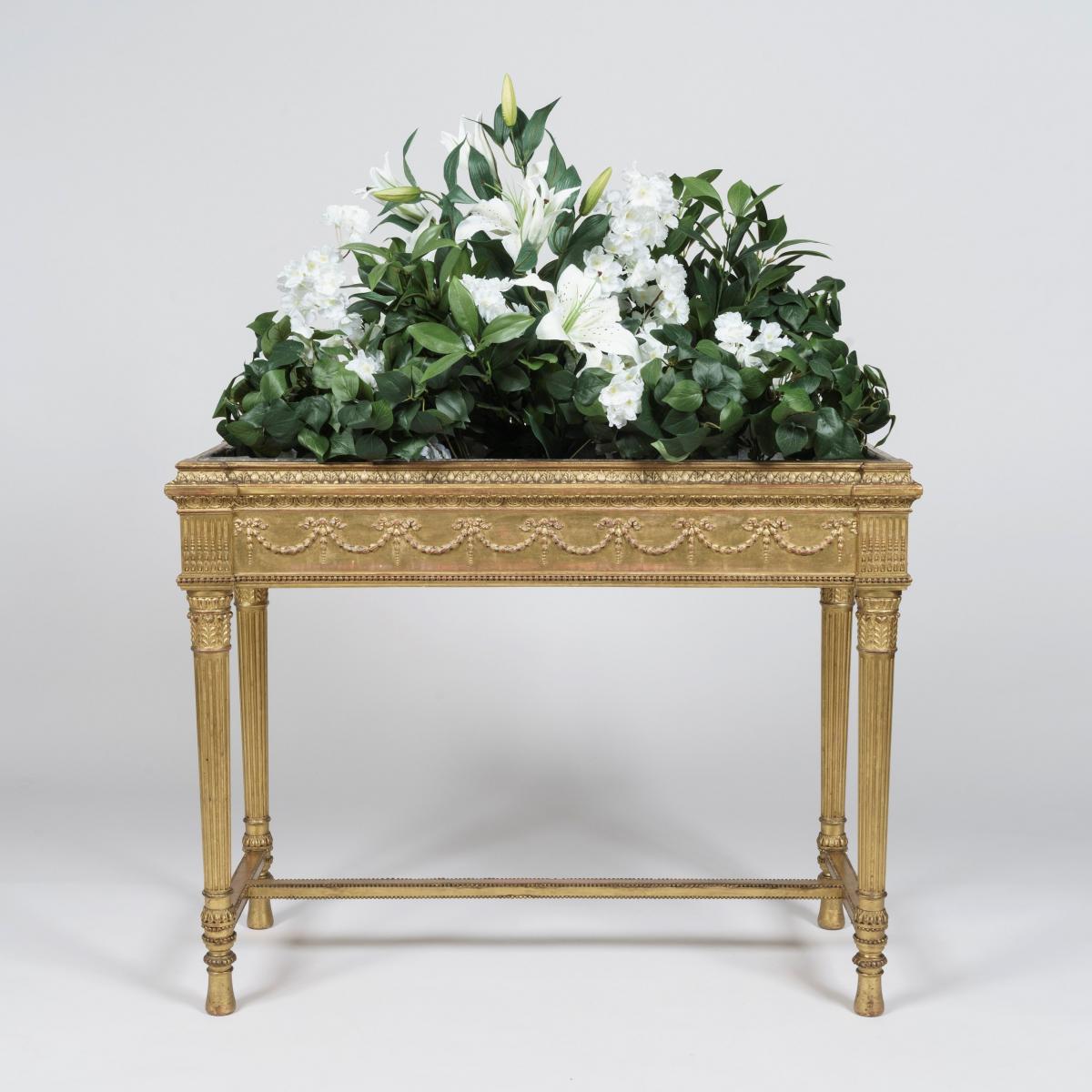 A Pair of Neo-Classical Giltwood Jardinières