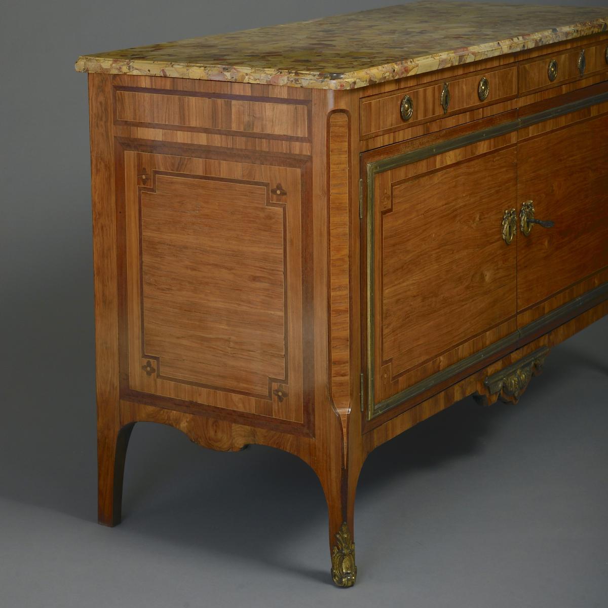 KINGWOOD AND AMARANTH COMMODE BY CLAUDE-CHARLES SAUNIER