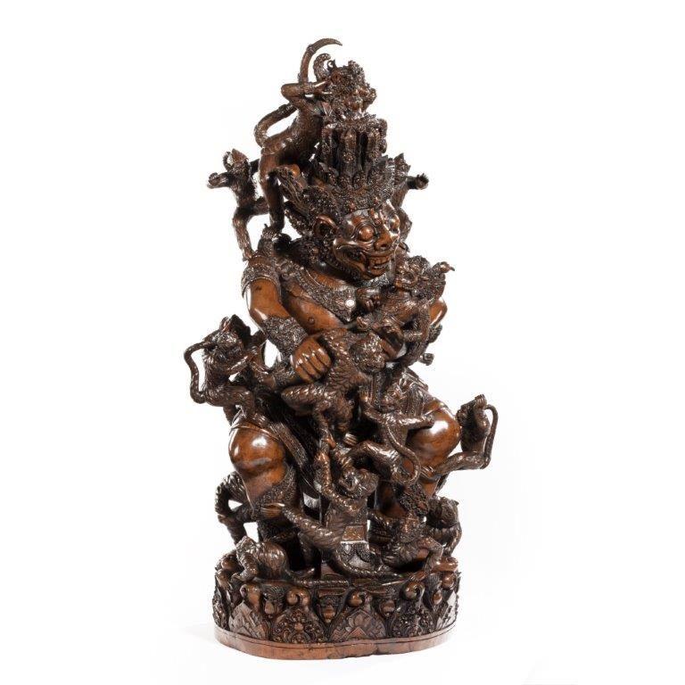 19th century wood sculpture