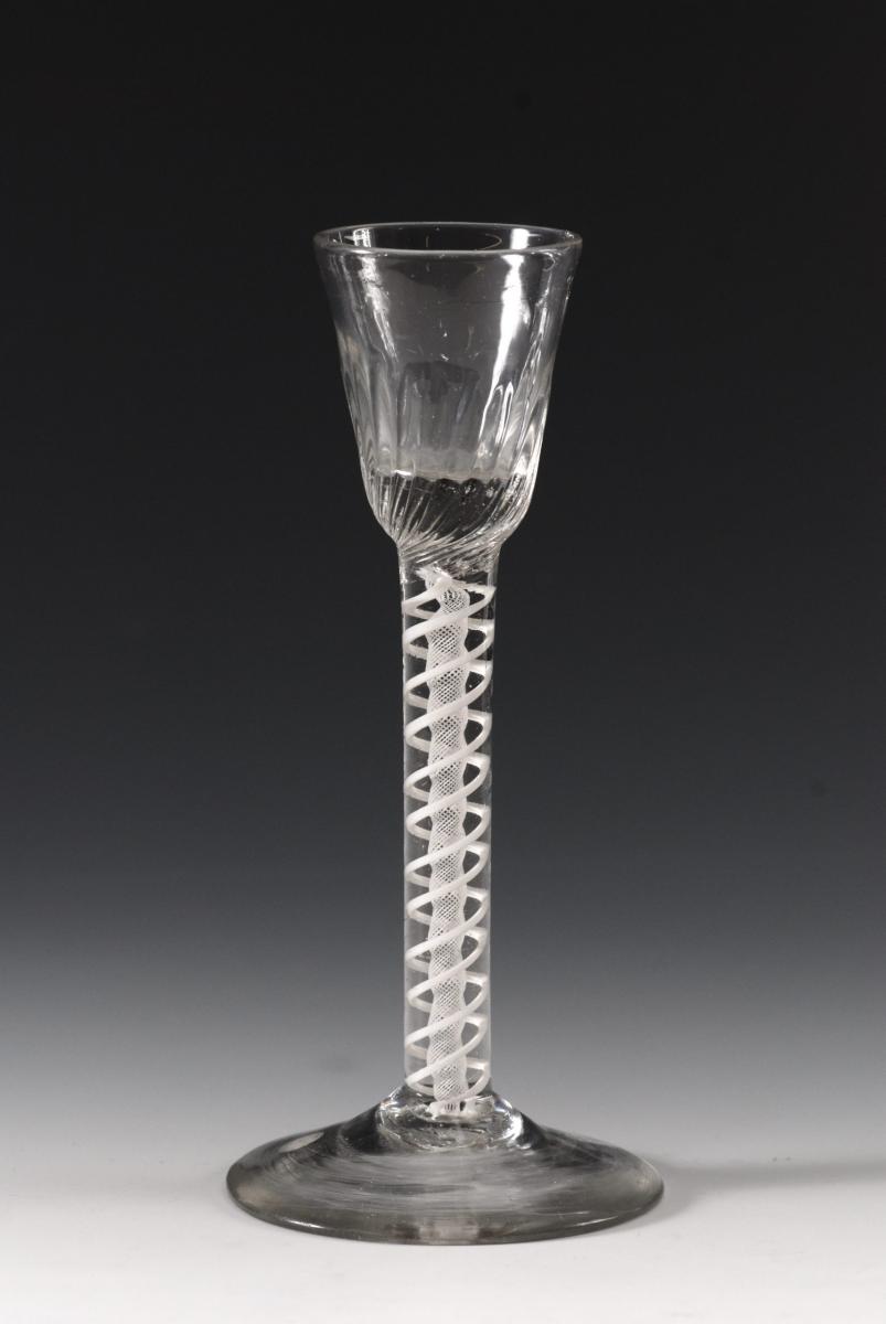 A tall cordial glass