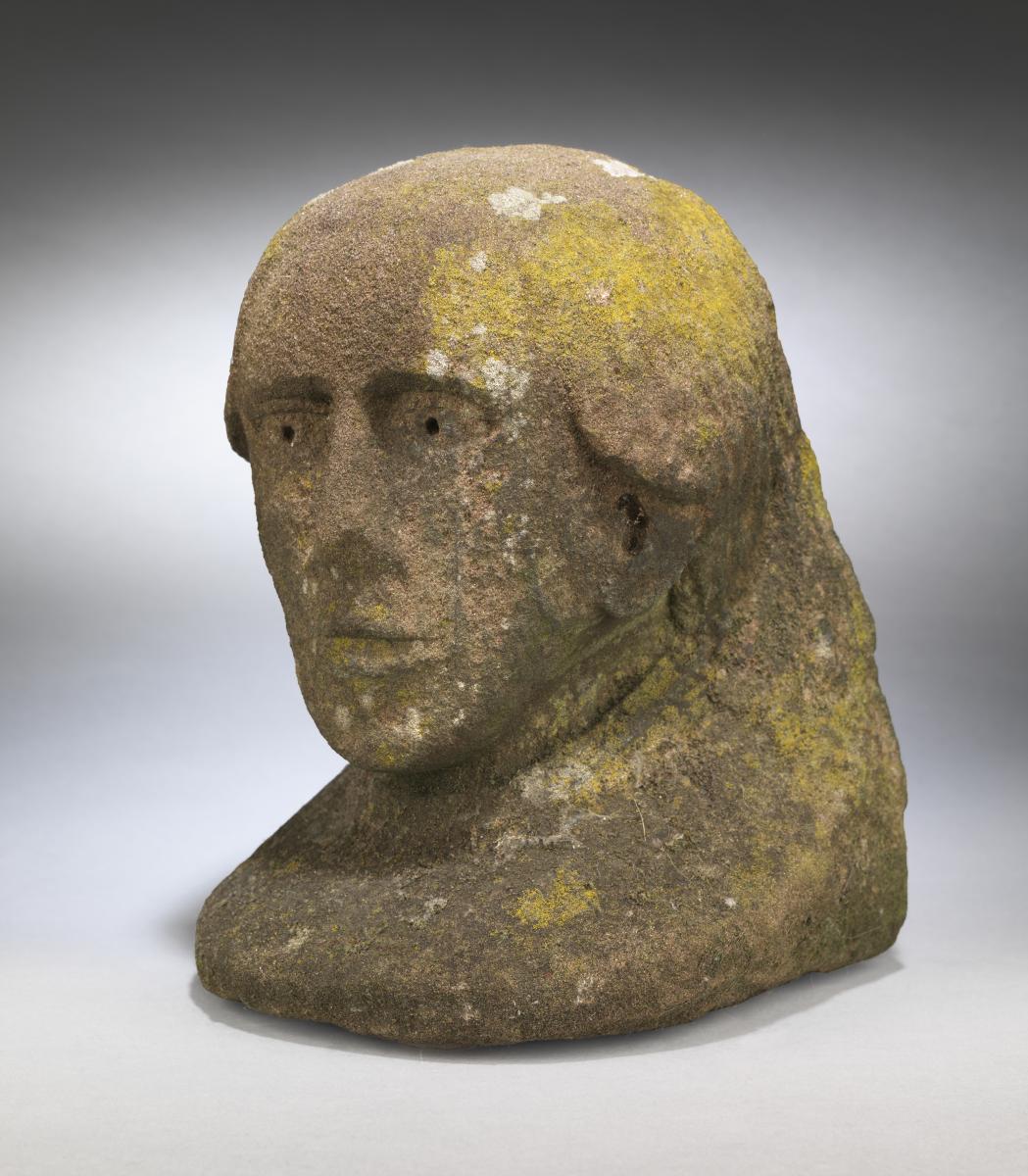 Early Naïve Head Portrait of a Gentleman