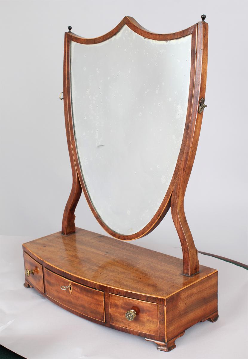 mahogany toilet-mirror