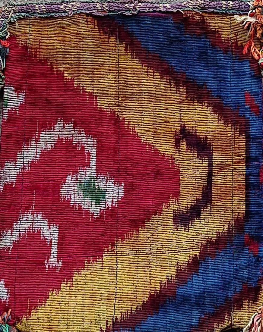 Uzbek Silk Velvet Ikat Purse