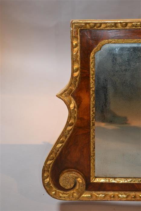 George II overmantel mirror