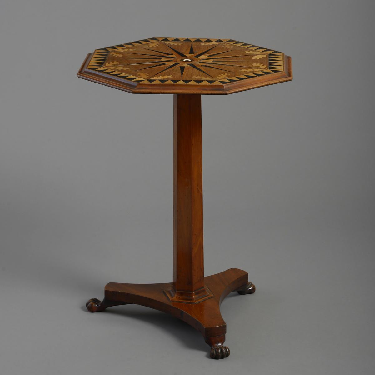 Victorian Marquetry Lamp Table