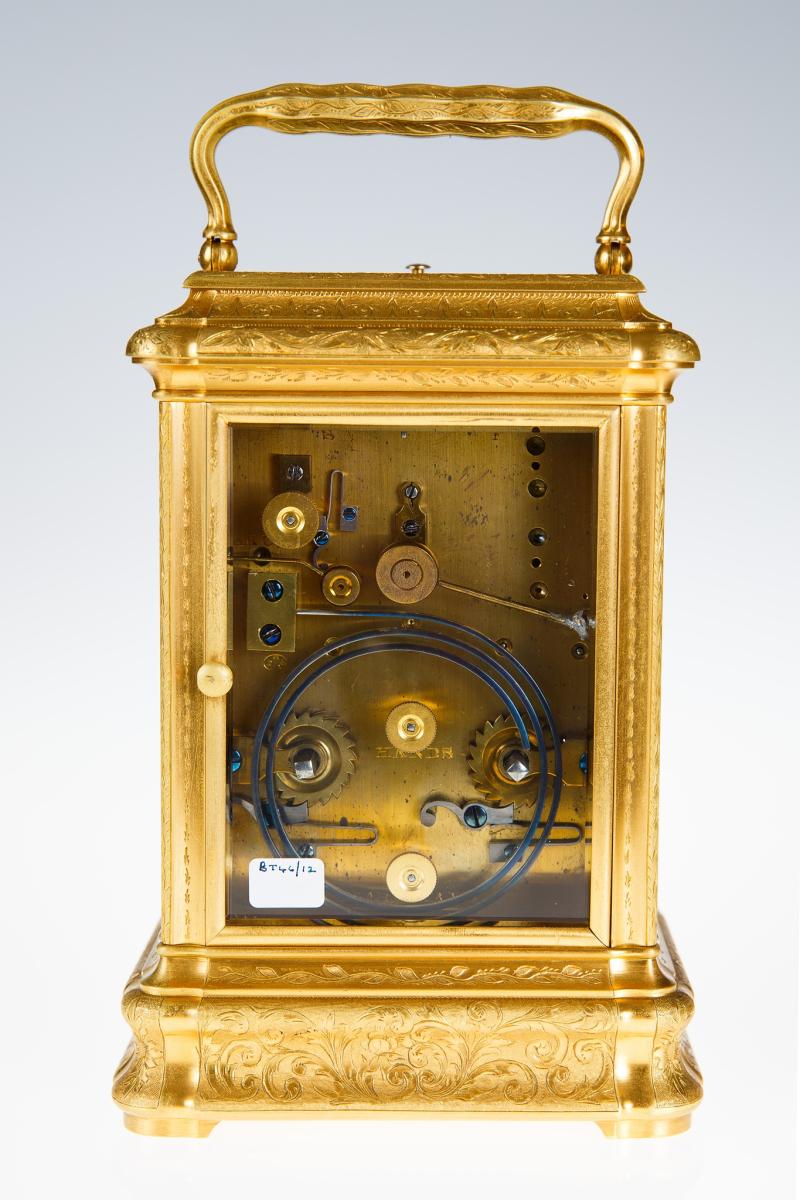 DROCOURT À PARIS, N° 17001. A Rare Giant Gorge Cased Carriage Clock - 4