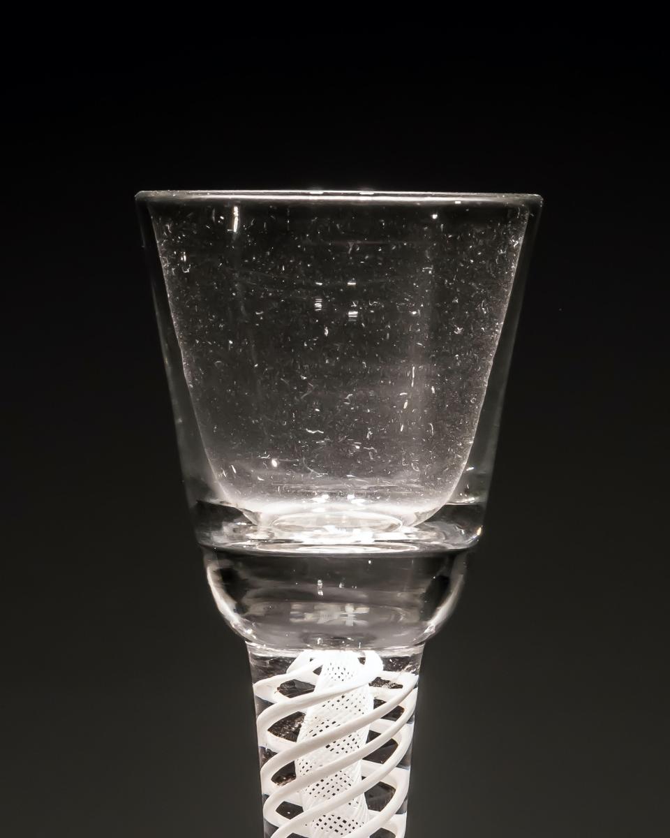 opaque twist cordial glass