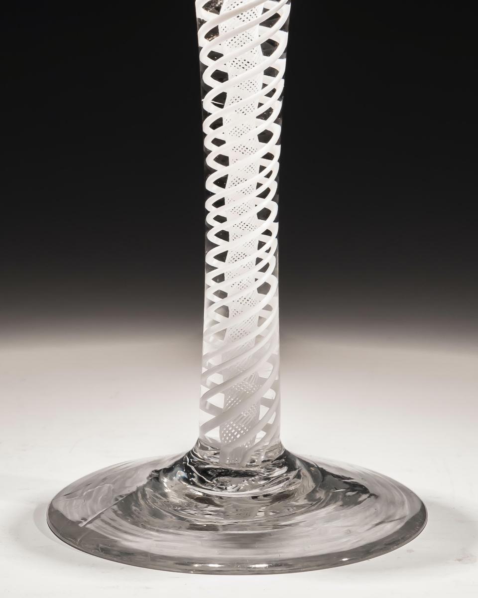 opaque twist cordial glass