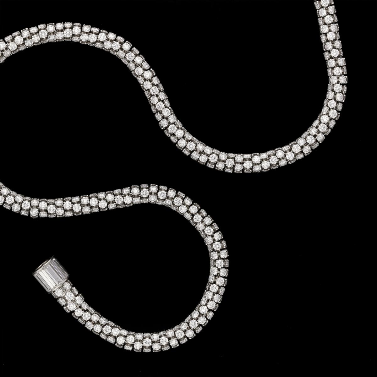 Diamond And Platinum Sautoir Necklace
