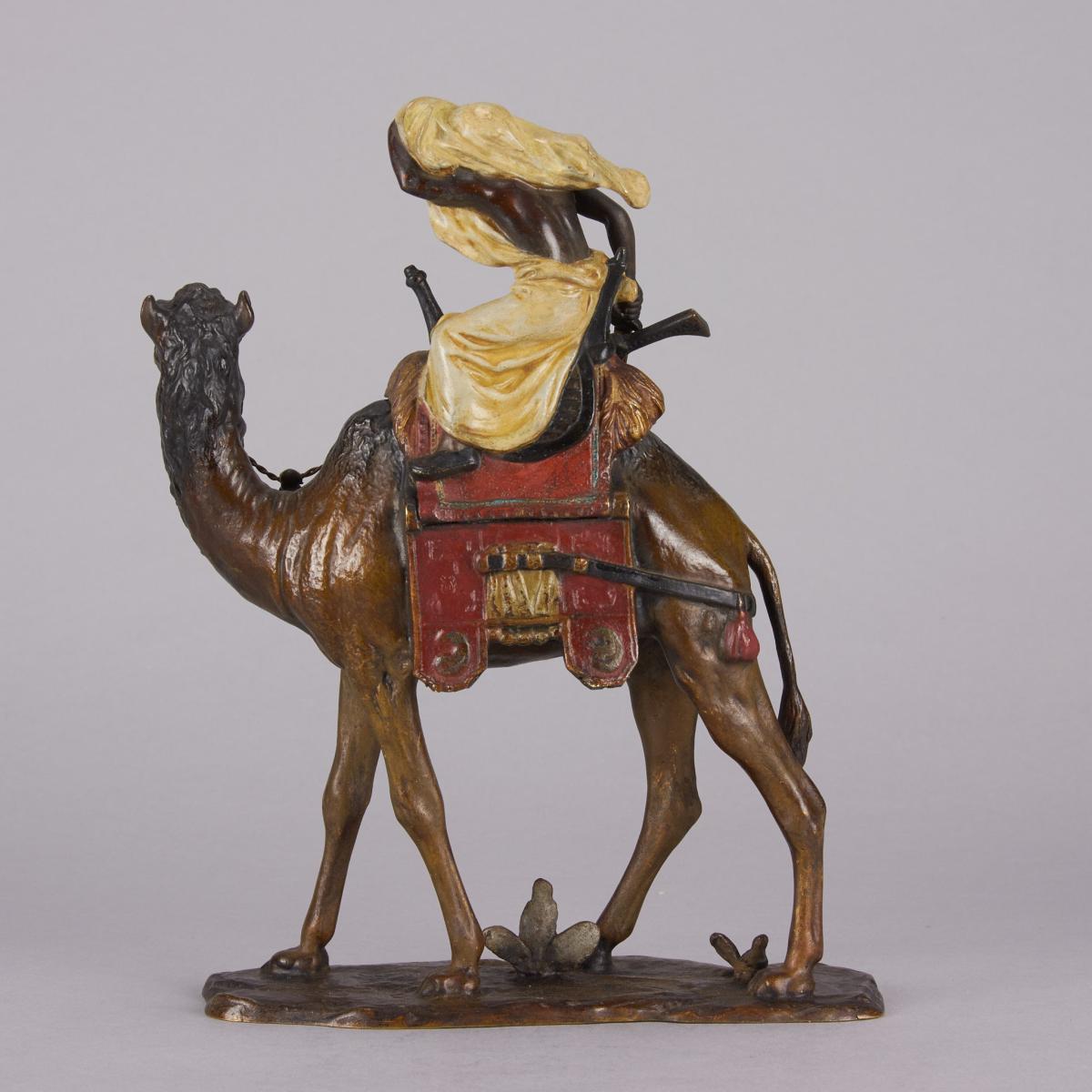 ‘Warrior on Camel” Vienna Bronze by Franz Bergman - circa 1900
