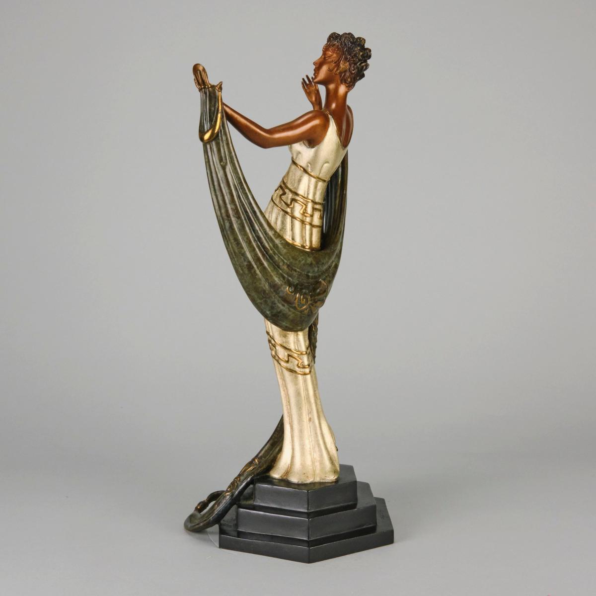 “La Coquette” Limited Edition Bronze Sculpture by Erté - circa 1986