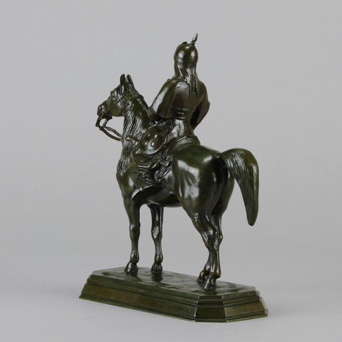 "Guerrier du Caucase" French Bronze by Antoine L Barye -circa 1874