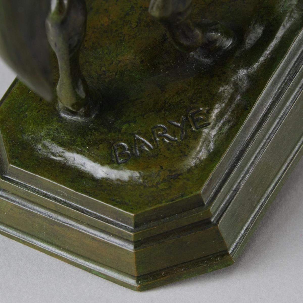 "Guerrier du Caucase" French Bronze by Antoine L Barye -circa 1874