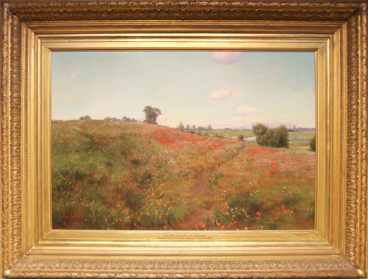John Henry Inskip "Nature's Garden" oil on canvas