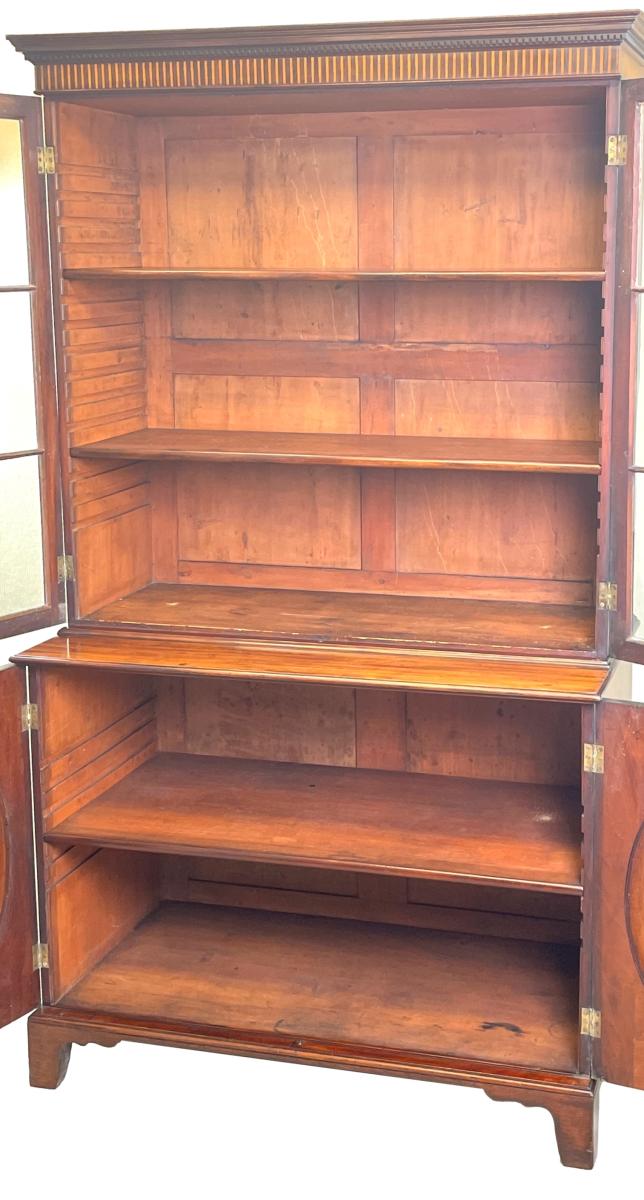 Georgian Mahogany Library Bookcase