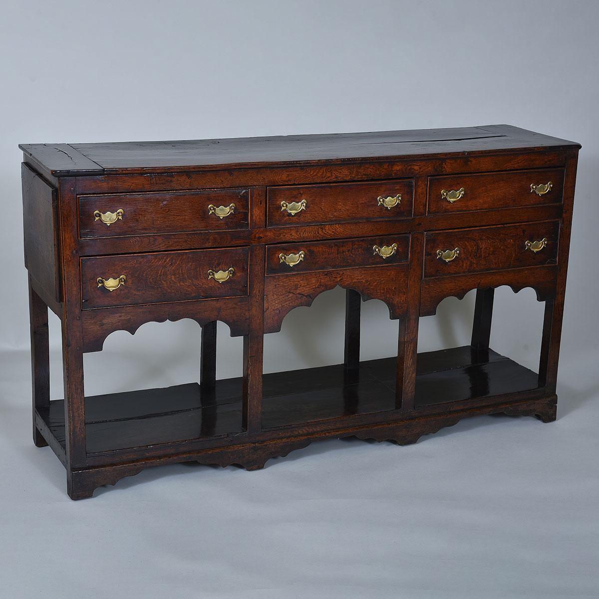 Late 18th century South wales Oak dresser