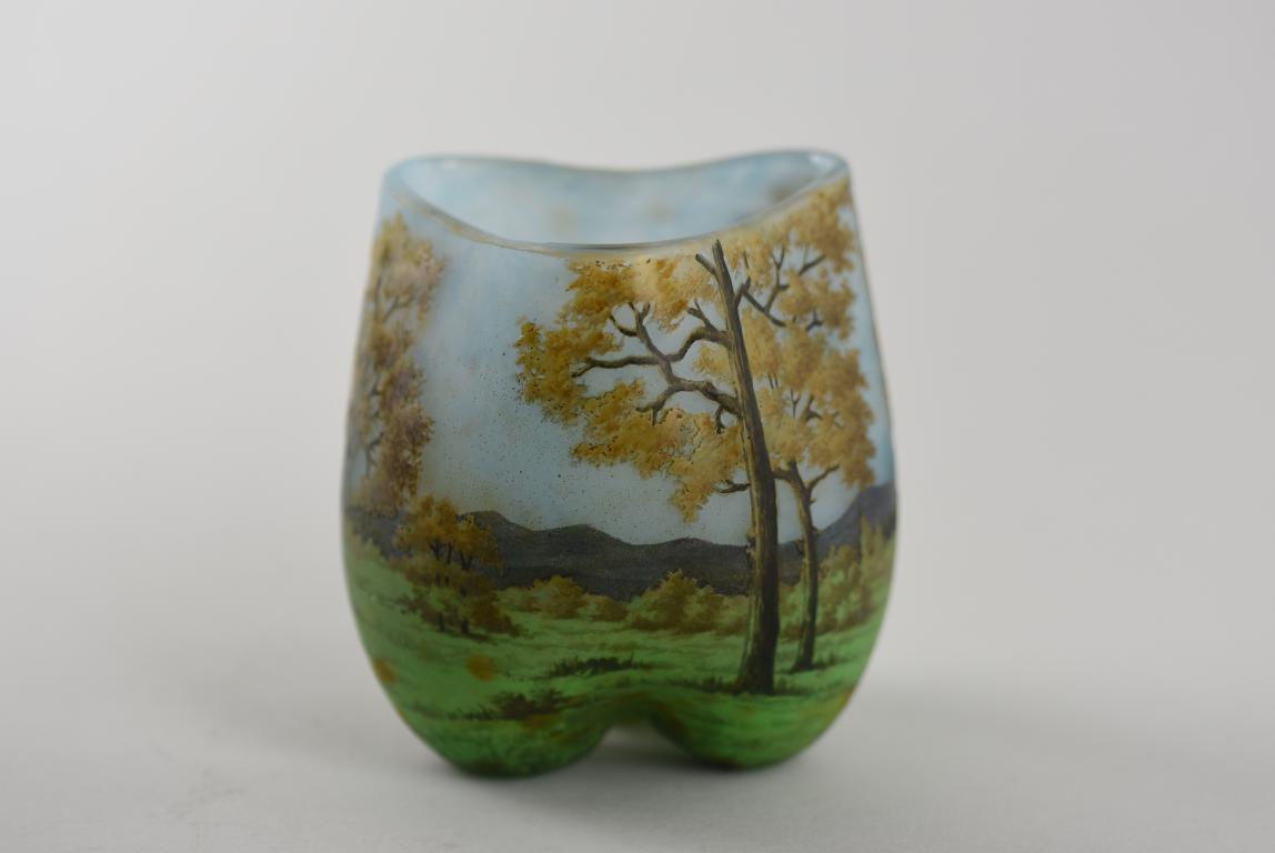 Daum Messidor Summer landscape vase