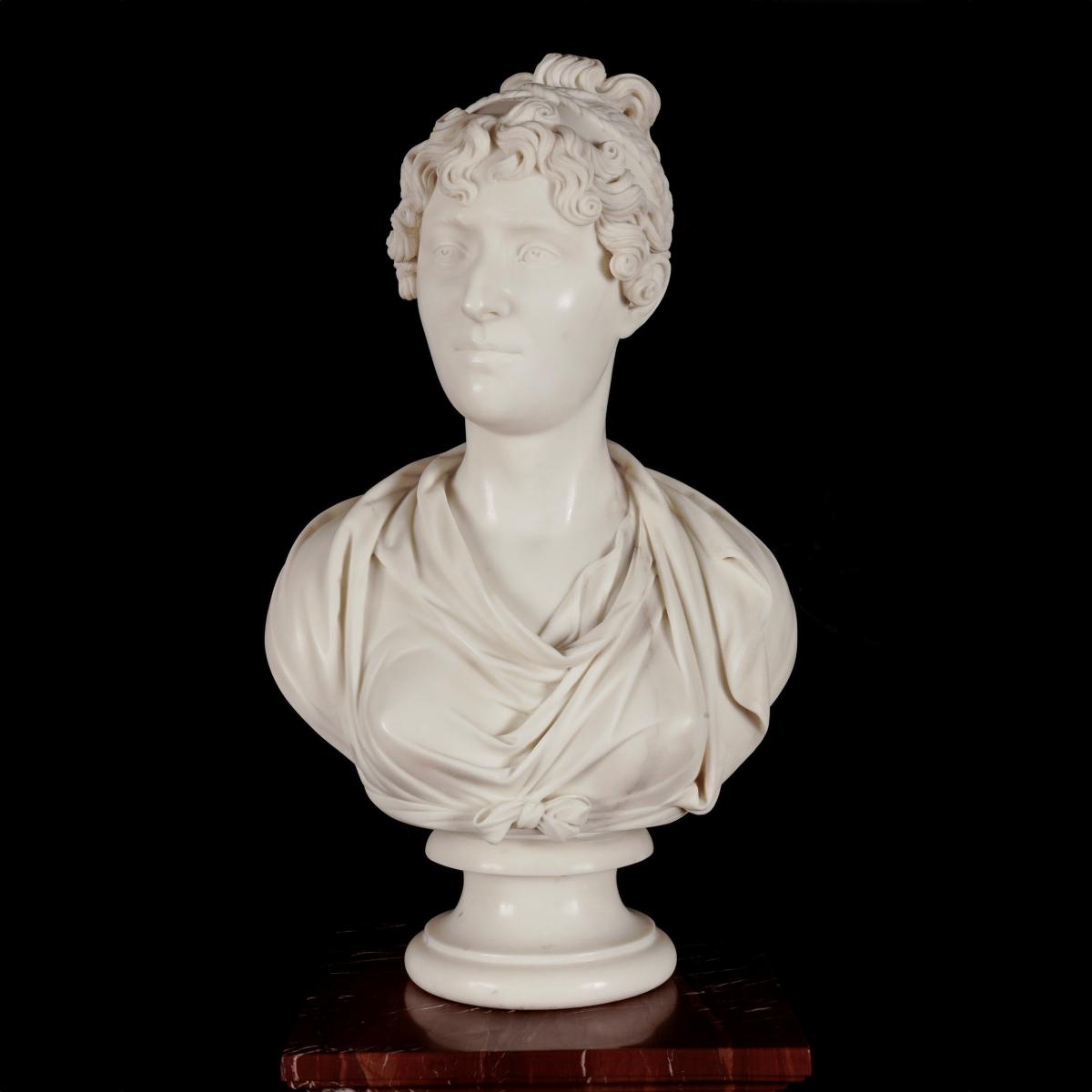 Neoclassical Portrait Bust By Lewis Alexander Goblet
