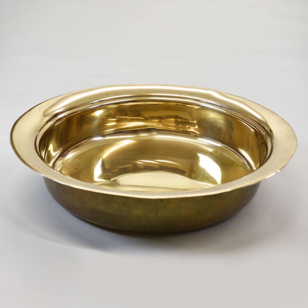 English brass bowl