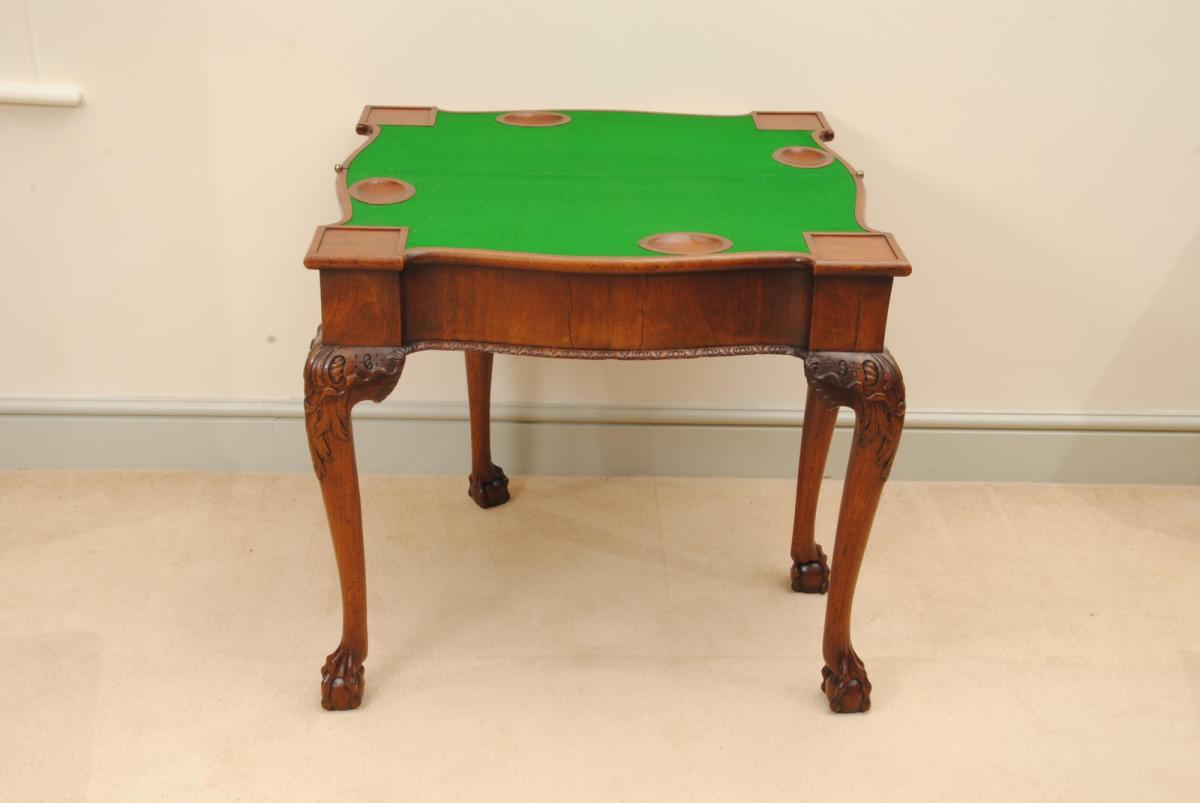 An 18th Century Cabriole Leg Games Table
