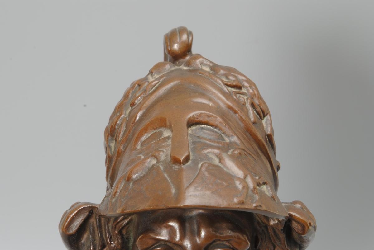 A 19th Century Bronze Bust of Ajax