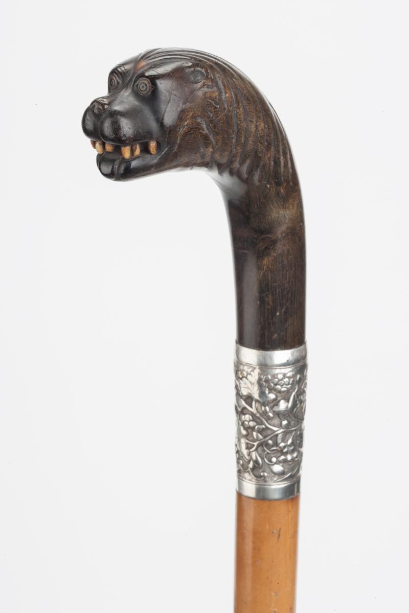 Asian Horn Handled Walking Stick