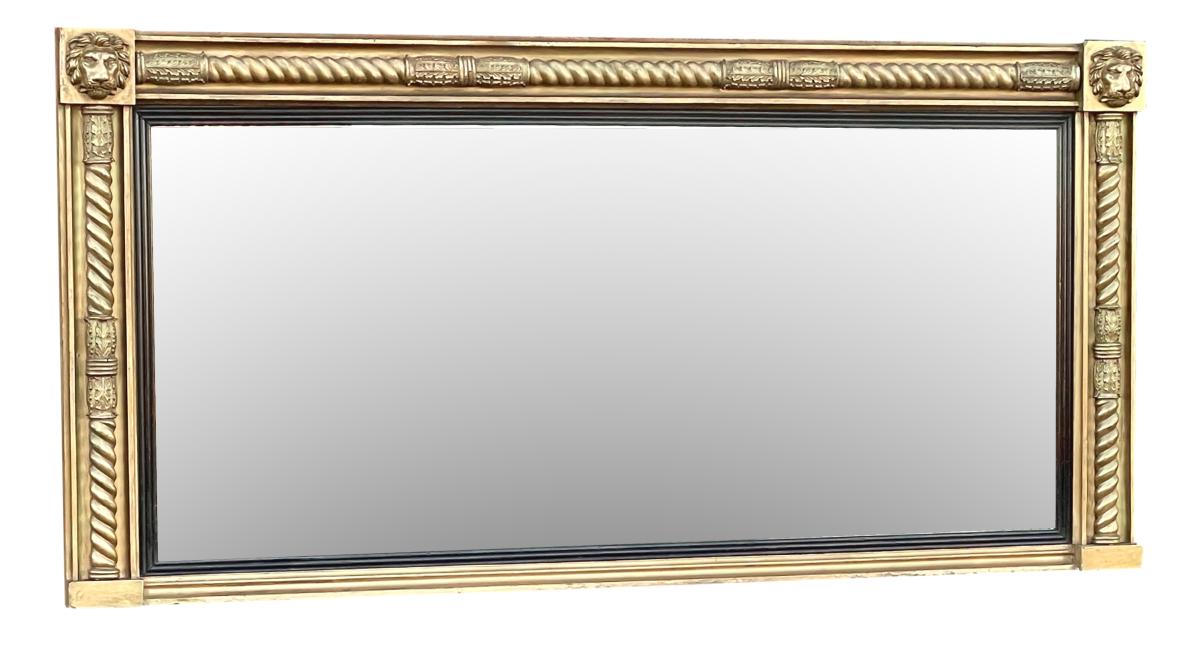Regency Gilt Overmantle Mirror