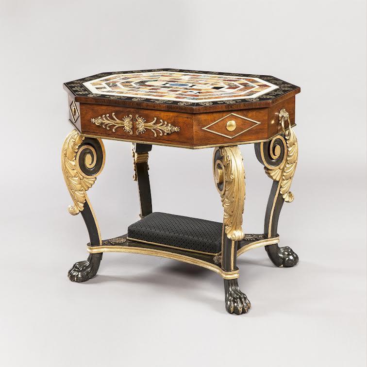 Fabulous Regency Period Mahogany Library Table, Circa 1815