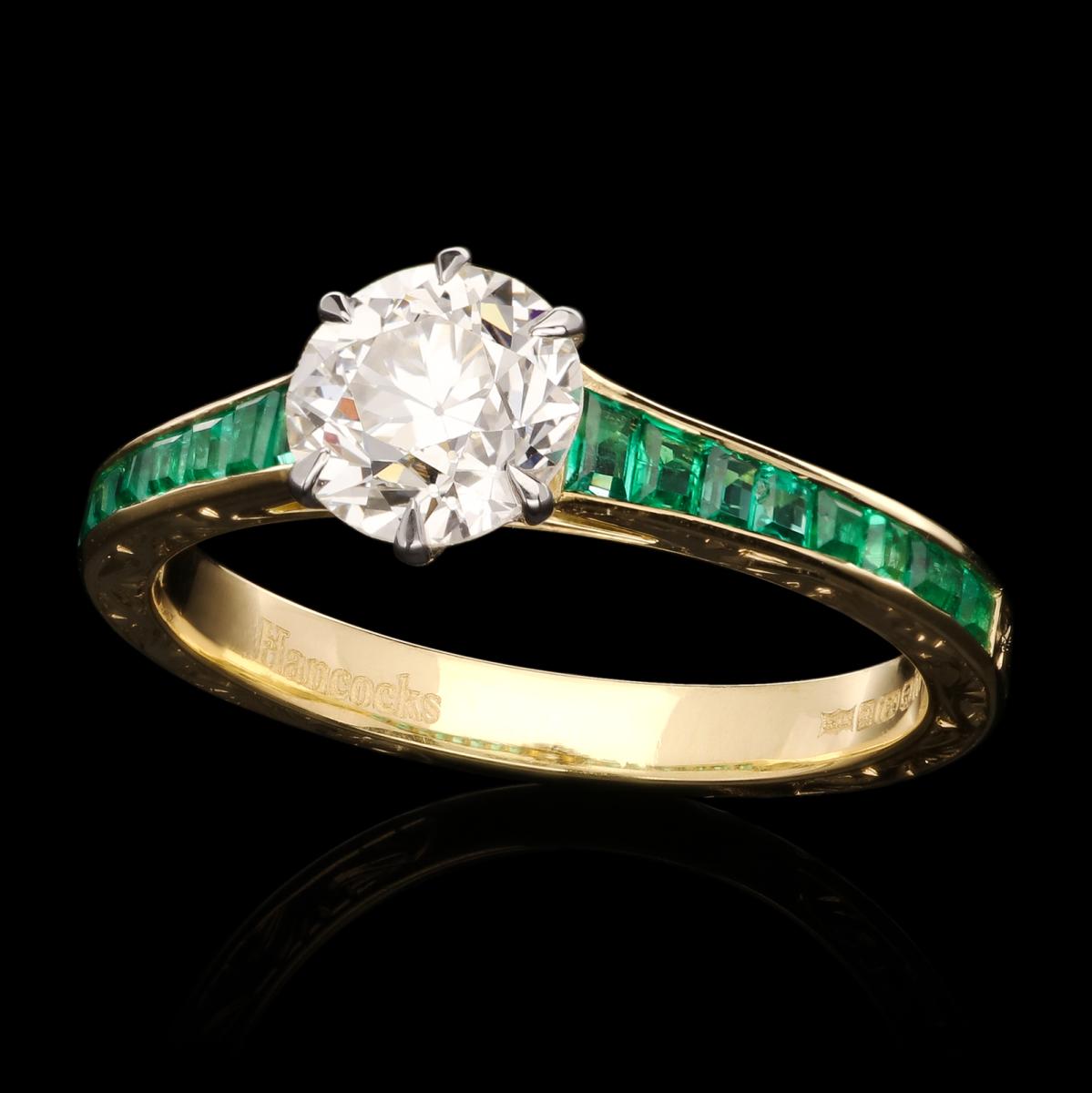  Old European Brilliant Cut Diamond Ring